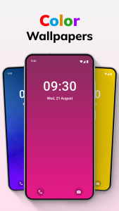 اسکرین شات 1 برنامه Pure Solid Color Wallpapers
