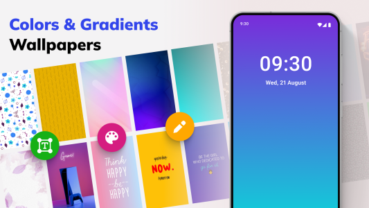 اسکرین شات 7 برنامه Pure Solid Color Wallpapers