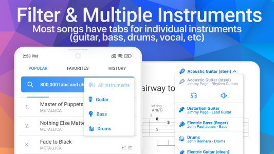 اسکرین شات 6 برنامه Songsterr Guitar Tabs & Chords
