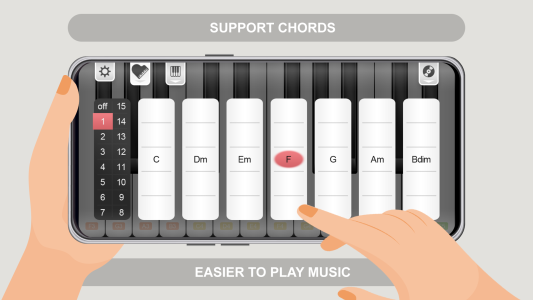 اسکرین شات 4 برنامه My Piano Phone