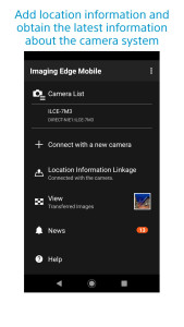 اسکرین شات 4 برنامه Sony | Imaging Edge Mobile