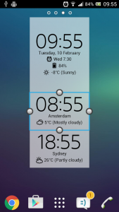 اسکرین شات 4 برنامه Digital Clock & Weather Widget