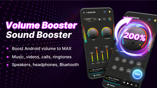 اسکرین شات 1 برنامه Volume Booster - Sound Booster