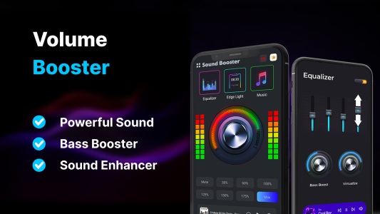 اسکرین شات 1 برنامه Volume Booster - Equalizer Pro