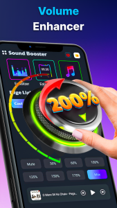 اسکرین شات 2 برنامه Volume Booster - Equalizer Pro
