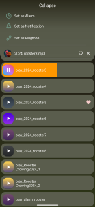 اسکرین شات 2 برنامه Rooster Sounds