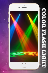 اسکرین شات 4 برنامه Color Flash Light 2018