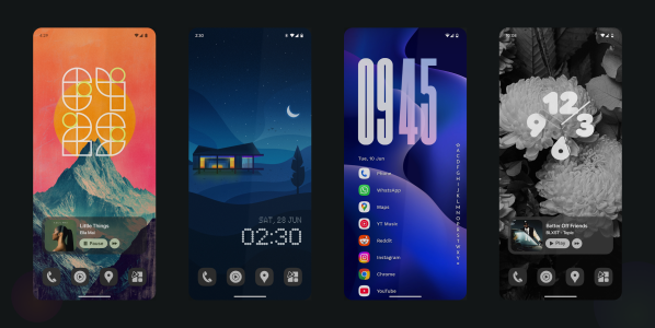 اسکرین شات 4 برنامه Muviz Widgets: Clock, Music.,