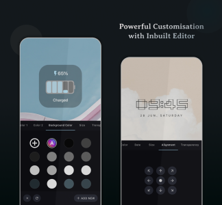 اسکرین شات 3 برنامه Muviz Widgets: Clock, Music.,