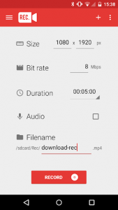 اسکرین شات 1 برنامه Rec. (Screen Recorder)