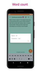 اسکرین شات 6 برنامه SNotes: Speech To Text