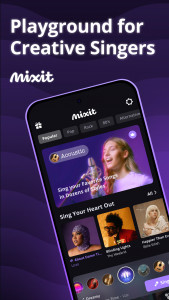 اسکرین شات 1 برنامه Mixit: Sing & Create Covers