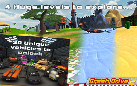 اسکرین شات 6 بازی Crash Drive 2: 3D racing cars