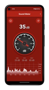 اسکرین شات 1 برنامه Sound Decibel Meter