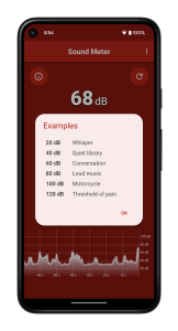 اسکرین شات 2 برنامه Sound Decibel Meter