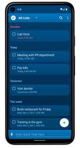 اسکرین شات 1 برنامه To Do List