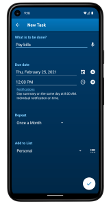 اسکرین شات 3 برنامه To Do List