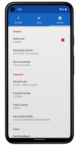 اسکرین شات 3 برنامه Voice Recorder