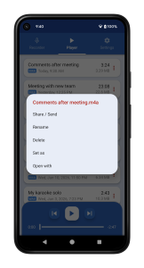 اسکرین شات 5 برنامه Voice Recorder