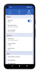 اسکرین شات 3 برنامه Voice Recorder