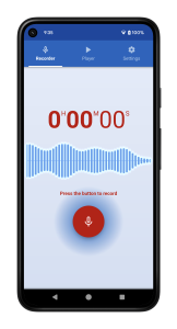 اسکرین شات 1 برنامه Voice Recorder