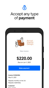 اسکرین شات 3 برنامه Square Invoices: Invoice Maker