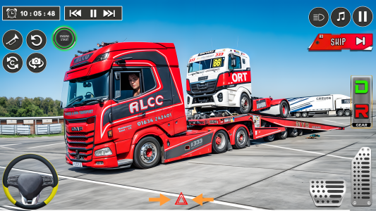 اسکرین شات 5 بازی Heavy City Truck trailer Game