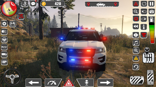 اسکرین شات 1 برنامه Police Car Spooky Parking 3d