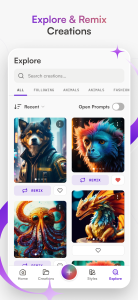اسکرین شات 5 برنامه starryai - AI Art Generator
