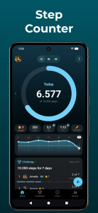 اسکرین شات 1 برنامه StepsApp – Step Counter
