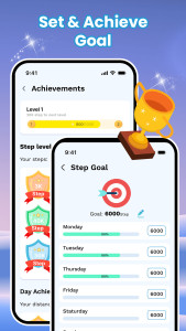 اسکرین شات 6 برنامه Pedometer App: Step Counter