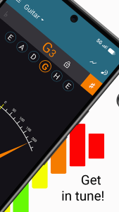 اسکرین شات 2 برنامه Tuner - Pitched!