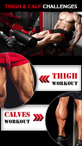 اسکرین شات 1 برنامه Gym Workout Legs Training App