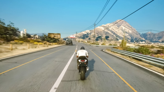 اسکرین شات 3 بازی Highway Bike Traffic Racer 3D