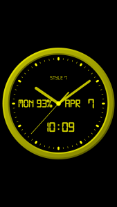اسکرین شات 2 برنامه Analog Clock-7 Mobile