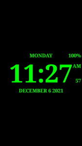 اسکرین شات 1 برنامه Digital Clock Live Wallpaper-7