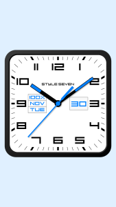 اسکرین شات 1 برنامه Square Analog Clock-7