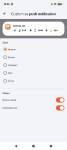 اسکرین شات 4 برنامه AirPods on Android