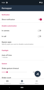 اسکرین شات 6 برنامه Button & Gesture Remapper