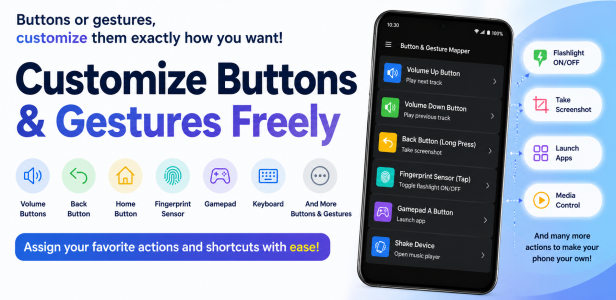 اسکرین شات 1 برنامه Button & Gesture Mapper
