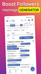 اسکرین شات 2 برنامه in Tags - AI Hashtag generator