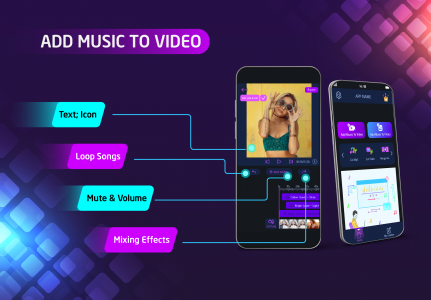 اسکرین شات 2 برنامه Add Music To Video Editor