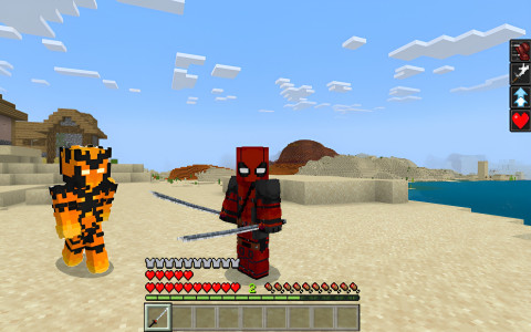 اسکرین شات 2 برنامه Superheroes Mod for Minecraft