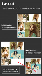 اسکرین شات 2 برنامه Collage Maker (Layout Grid) -