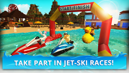 اسکرین شات 4 بازی Jet Ski Craft: Crafting, Stunts & Jetski Games 3D