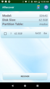 اسکرین شات 2 برنامه ARecover recover deleted photo