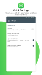 اسکرین شات 5 برنامه Locker for WhatsB Chat App
