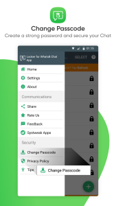 اسکرین شات 6 برنامه Locker for WhatsB Chat App