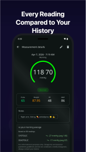 اسکرین شات 8 برنامه My Heart: Blood Pressure Log