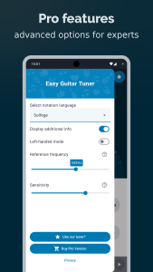 اسکرین شات 6 برنامه Guitar Tuner Guru